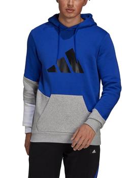 Sudadera M fleece colorblock hoodie - Azul