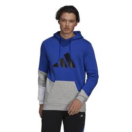 Sudadera M fleece colorblock hoodie - Azul