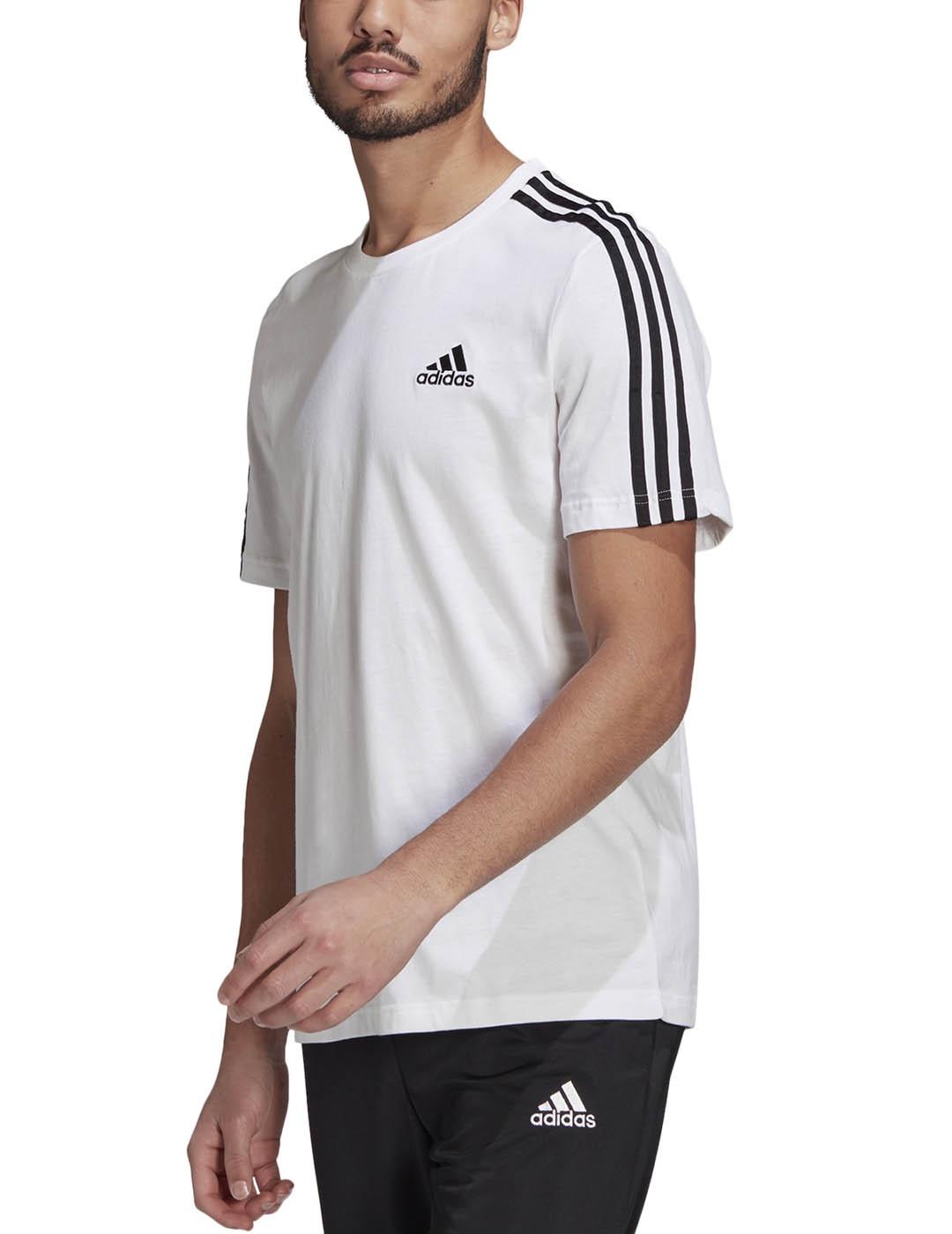 al límite extremidades compuesto Camiseta 3 stripes sj tee - Blanco negro
