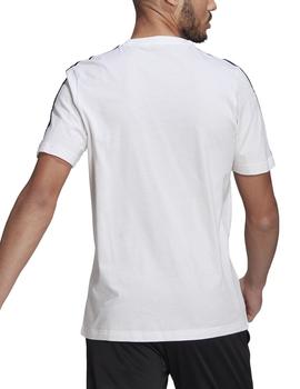 Camiseta 3 stripes sj tee - Blanco negro