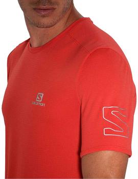Camiseta técnica Xa trail tee m - Rojo goji