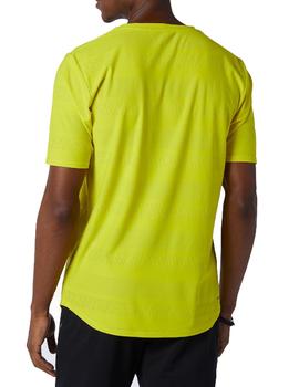 Camiseta tecnica Q speed jacquard sleeve - Amarill