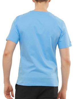 Camiseta algodón Outlife logo - Azul Claro