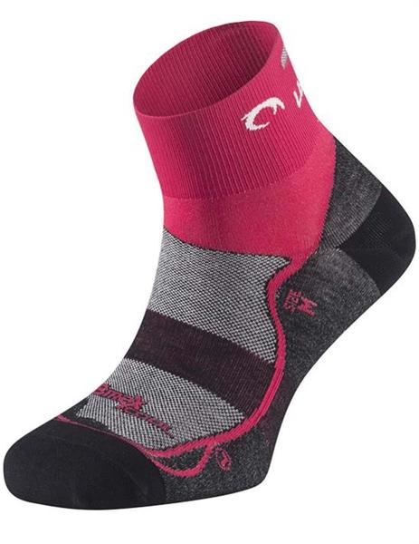 Calcetines Race w - Negro fuxia