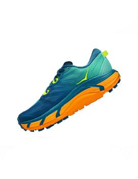 Zapatillas trail Mafate speed 3 - Azules naranja