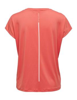 Camiseta Fontanne ss loose train top - Coral