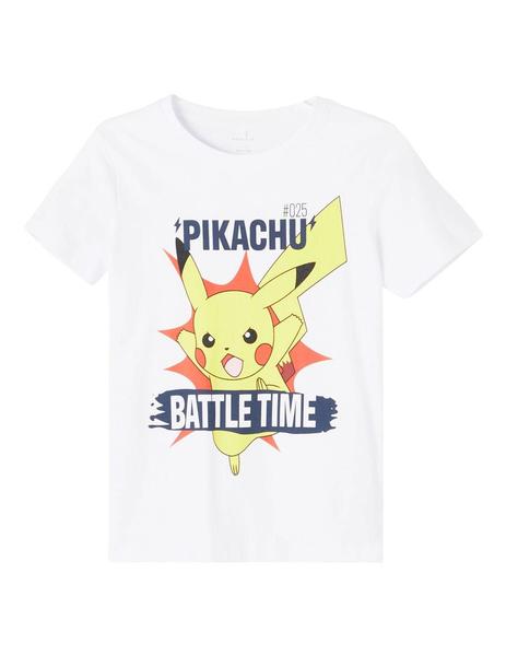 Camiseta Pokemon nial ss top box - Blanco