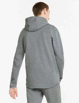 Chaqueta Evostripe full zip hoodie - Gris