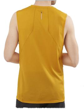 Camiseta Sense aero trail tank - Amarillo mostaza
