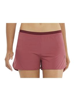 Pantalon corto Cross 3' short w - Coral cabernet
