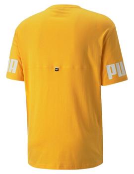 Camiseta Power colorbolck tee - Naranja