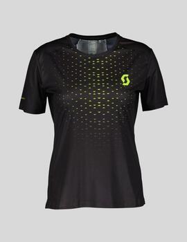 Camiseta trail scott mujer rc run - Negro