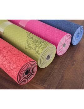 Esterilla yoga Tpe bicolor 183 x 61 x 0,6 - Verde