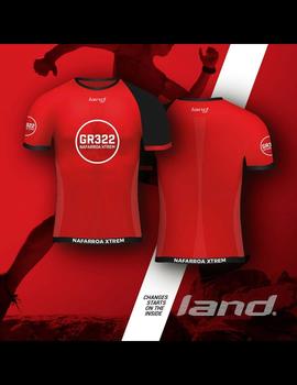 Camiseta Land Nafarroa extrem - Rojo negro