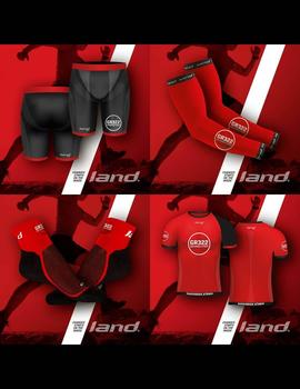 Camiseta Land Nafarroa extrem - Rojo negro