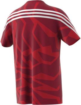 Camiseta Future icons 3 stripes tee - Rojo